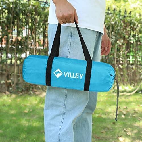 image:imageVILLEY Camping Tarps for Tents Portable Waterproof Hammock Rain Fly Easy Set Up Camping Shelter Sunshade Canopy for Outdoor Fishing Backpacking Hiking Survival Gear Heptagonal BlueBlue