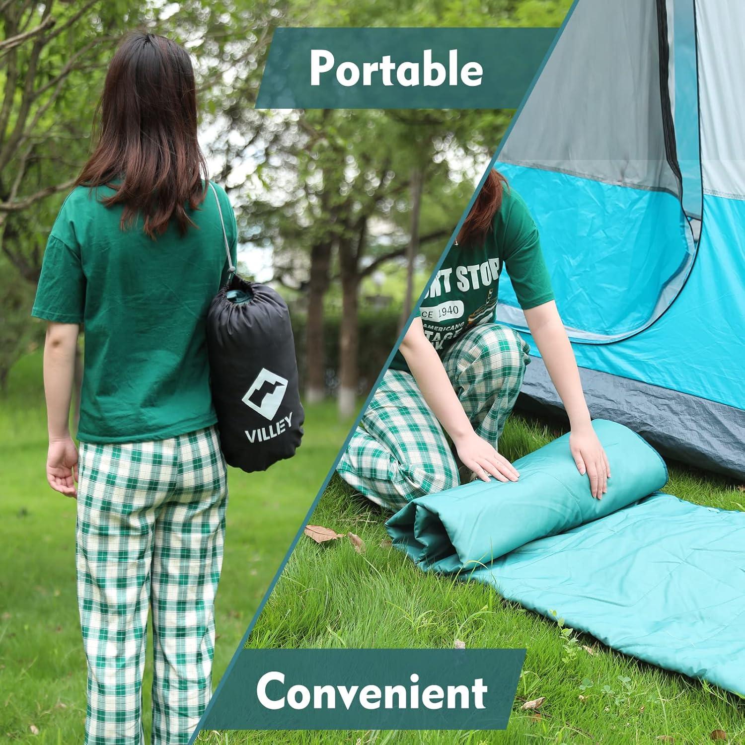 image:imageVILLEY Picnic Blanket 3Layer Camping Blanket 52x75 Machine Washable Water Repellent and Sandproof Packable and Portable for Camping Travel Park Beach and Indoor UseTeal