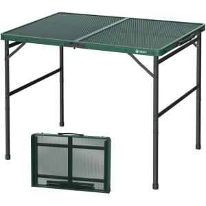 image:imageVILLEY Grill Table 3ft Folding Camping Table with Aluminum Adjustable Legs Portable Lightweight Camp Table for Beach Picnics and Outdoor CookingGreen